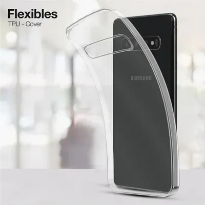 Produktbild von Slim Cover für Samsung Galaxy S10+ Hülle Transparent Flexibel Elastisch Backcover Schutzhülle Handyhülle