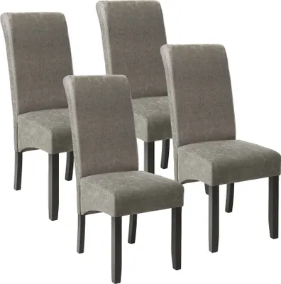 Produktbild von tectake® Esszimmerstuhl gepolstert mit Kunstlederbezug 44 x 63 x 106 cm