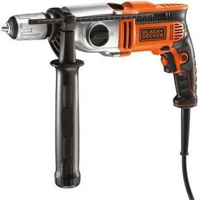 Produktbild von Black & Decker KR911K-QS, Handbohrmaschine, Ohne Schlüssel, Grau, Orange, 1,3 cm, 5 cm, 1,3 cm