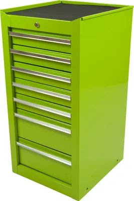 Obrázok produktu pre Skriňa na náradie zelená, úzka, 7 zásuviek, Professional