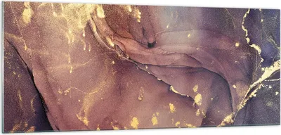 Produktbild von Bilder auf glas - Einteilig - Stein Gold Marmor - 100x40cm - Glasbilder - Wandbilder - Bilder - zum Aufhängen bereit - Wanddekoration aus Glas - Glas Bilder - Wandbild auf Glas - GAB100x40-4714