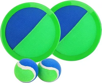 Produktbild von Blaugrüner Ballfangspiel Set 2 Schläger