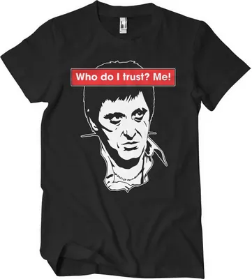 Produktbild von Who Do I Trust? Me! T-Shirt - X-Large - Black