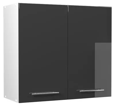 Zdjęcie produktu dla Szafka ścienna Vicco Fame-Line Antracyt połysk/Biały 80 cm, Model 62795