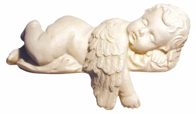 Produktbild von Engel liegend Polystone 12cm