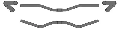 Image de ErgoTec Guidon M-Bar M 16Ø 25,4 700 Mm Noir Level 4