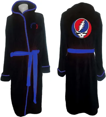 Obrázok produktu pre Uni župan Grateful Dead: , malá - stredná, čierna