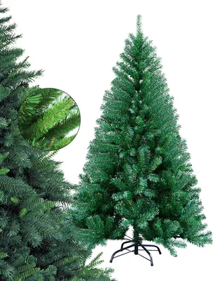 Immagine prodotto di Bettizia 150cm albero di Natale artificiale con 400 punte in PVC, albero di Natale con supporto, albero di Natale artificiale verde