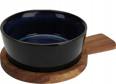 Immagine prodotto di Ciotola su vassoio di legno per servire gli snack
