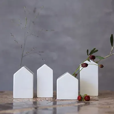 Obrázek produktu pro ZUHAUSE zahradní kůlna sada 4 ks, v. 5,5-8,5 cm, z porcelánu