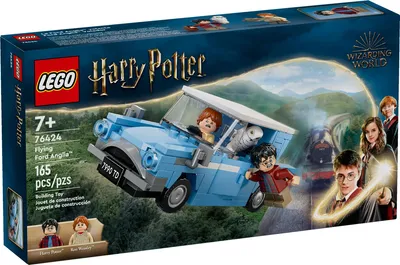 Produktbild von LEGO Harry Potter Fliegender Ford Anglia, baubares Spielzeug-Auto für Kinder, Geschenk für Jungs, Mädchen und alle Fans ab 7 Jahren, Set mit 2 Mini-Figuren inkl. Ron Weasley für Rollenspiele 76424