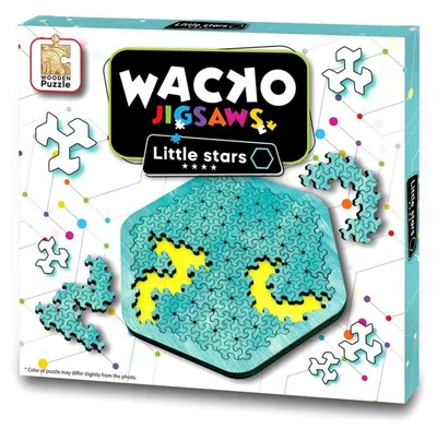 Zdjęcie produktu dla Łamigłówka drewniana Wacko Little Stars 12 elementów poziom 4/4