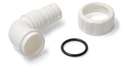 Abwasserrohr gebogen, für Waschmaschine, Ø 19-22 mm