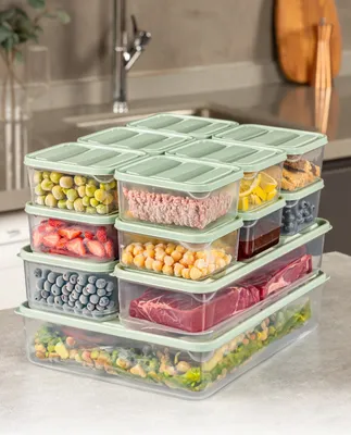Produktbild von Hermia Concept, YBLLA15LI - Mint, Aufbewahrungsbox-Set (15-teilig), 100 % KUNSTSTOFF, Minze, 9 x 27 x 7 cm