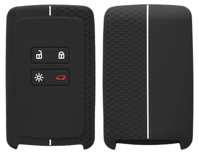Produktbild von kwmobile Schlüsselhülle für Renault 4-Tasten Smartkey Autoschlüssel (nur Keyless Go) Hülle - Autoschlüssel Schlüssel Hülle aus Silikon - Schlüsseletui