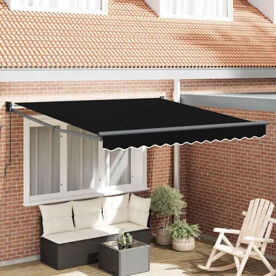 Immagine prodotto di Maison Exclusive - Tenda da sole estensibile nera 350 x 250 cm