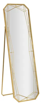 Image de Miroir de sol en métal doré, dimensions 46x54x153 cm (dimensions une fois ouvert)