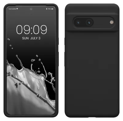Produktbild von kwmobile Handyhülle für Google Pixel 7 Hülle, für Pixel 7 Case - Hülle Silikon - kabelloses Laden - Schwarz matt