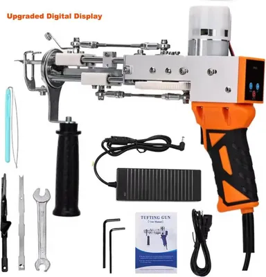 Obrázek produktu pro Tufting Gun, elektrický stroj na výrobu koberců, sada 2 v 1, digitální displej Pistole-b