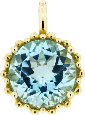 Produktbild von Orolino Anhänger 585/- Gold 2,1cm gelb Blautopas (beh) blau 067340085-1
