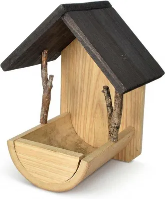 Produktbild von Vogelkasten 18 x 13.5 x 23 cm - Holz Vogelhaus - Wetterfest - Perfekt für Garten und Balkon - Homevero
