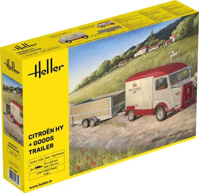 Zdjęcie produktu dla Citroën HY + przyczepa towarowa / 1:24