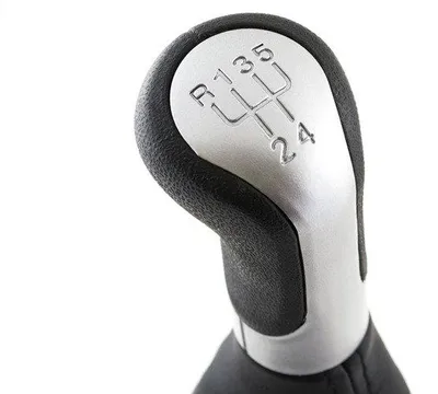 Immagine prodotto di Manopola del cambio Knauf, nera/argento, a 5 marce, per Skoda Fabia 2 / Roomster