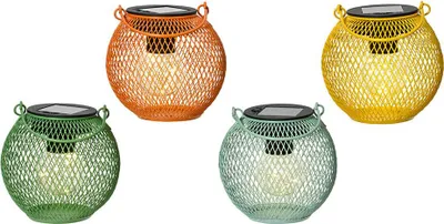 Image de Lanterne Solaire Fer Lumineo éclairage Solaire Décoratif En Fer Forgé, Couleurs Variées - Lumineo