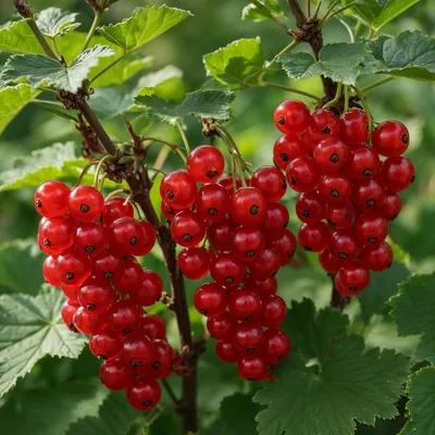 Productafbeelding van Rode bessenstruik 'Rondom' - 2 planten - Winterhard en meerjarig - Echte fruitstruiken uit Nederland - zonder zaden, zonder bollen, niet kunstmatig