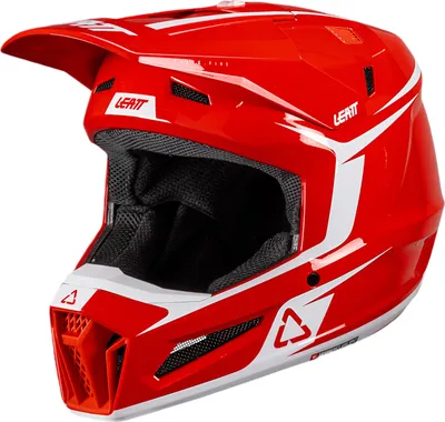 Imagen del producto de Kit de casco todoterreno Leatt 3.5+ vizion 3.5, color rojo