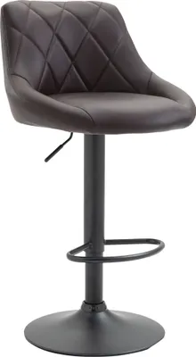 Produktbild von Barhocker HLO-CP30 Kunstleder schwarz  braun