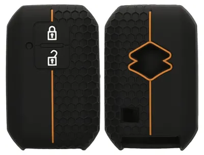 Produktbild von kwmobile Schlüsselhülle für Suzuki 2-Tasten Autoschlüssel Keyless Go Hülle - Autoschlüssel Schlüssel Hülle aus Silikon - Schlüsseletui in Schwarz