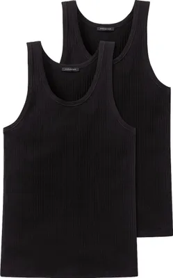 Produktbild von Schiesser Herren 2 er Pack Jacke 0/0 Gr. 7 schwarz