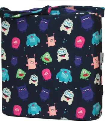 Produktbild von Emi&Sam SITZKISSEN Sitzerhöhung für Kinder Stuhlkissen Kinderstuhl Hochstuhl Tragbar Baby Kind Stuhl Kissen 3. Monsters