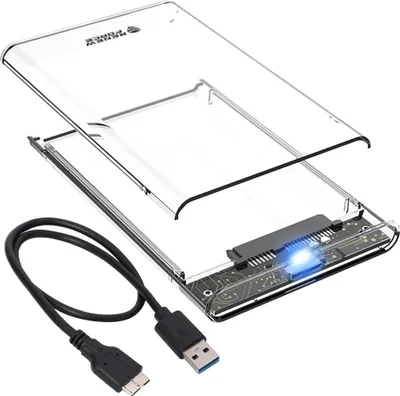 Zdjęcie produktu dla Obudowa Dysk 2,5'' Usb 3.0 Przezroczysta M2509