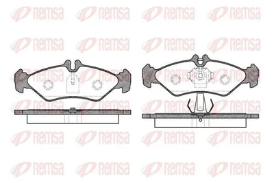Produktbild von REMSA Bremsbeläge Satz Hinten Bremsklötze passend für MERCEDES-BENZ SPRINTER 3-t Kasten (903) 0579.00