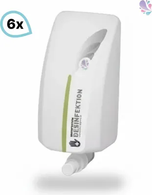 Produktbild von Hautdesinfektion, Händedesinfektion Lavela, 6x1-Liter Kartuschen 12.000 Anwendungen je SET : Farbe - Weiß, Verpackungseinheiten - 1 Set Farbe: Weiß Verpackungseinheiten: 1 Set