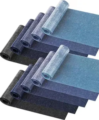 Immagine prodotto di INF Jeans adesivi Toppe in tessuto ricamate confezione da 10 - 5 colori x 2
