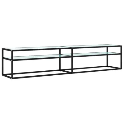 Produktbild von TV-Schrank Weiß Marmor-Optik 200x40x40,5 cm Hartglas