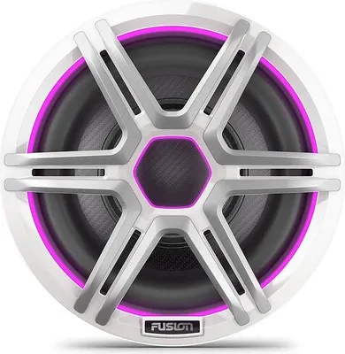 Zdjęcie produktu dla Subwoofer jachtowy LED 10" Fusion Apollo, sportowa biała maskownica