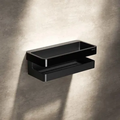 Imagen del producto de Estante para ducha Keuco VIA23, línea Black Selection