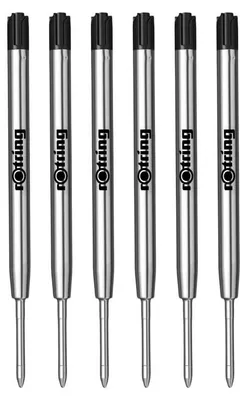 Produktbild von Rotring Tikky S0195390 Kugelschreibermine, Schwarz, M, 6 Stück