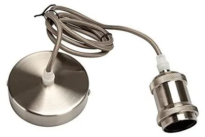 Zdjęcie produktu dla Oprawka lampy E27 sznurek stalowy 150 cm do indywidualnego oświetlenia