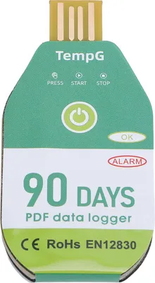 Zdjęcie produktu dla Rejestrator temperatury USB IP67 Wodoodporny jednorazowy PDF do transportu łańcuchów chłodniczych 90 dni
