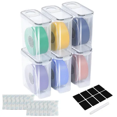 Produktbild von Vigevee 6er-Set 3D Drucker Filament Aufbewahrungsbox 4L, Wasserdichte Trockenbox für 1,75mm Filament (PLA/PETG/TPU)