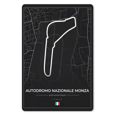 Produktbild von MuchoWow® Mauspad Mousepad Rennsport - F1 - Rennstrecke - Italien - Autodromo Nazionale Monza - Schwarz 18x27 cm - Mousepads - Maus Mat - Pad - Mausunterlage