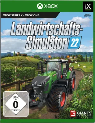 The cover art for the video game Landwirtschafts-Simulator 22 for Xbox Series X/Xbox One.