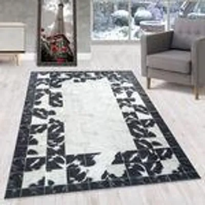 Produktbild von Homebyhome Waschbarer Teppich Wohnzimmer Kurzflor Moderner Stil Rutschfester Teppich Schlafzimmer Pflegeleicht, Grösse: 200x290 cm