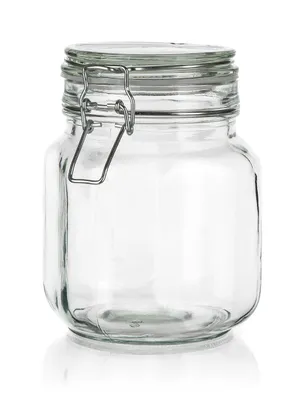 Image de récipient en verre hermétique 1000ml. avec fermeture à déclic