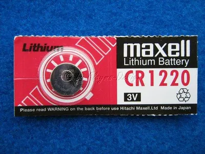 Produktbild von Knopfzelle CR1220 3V Lithium für Rechner + Fernbedienung